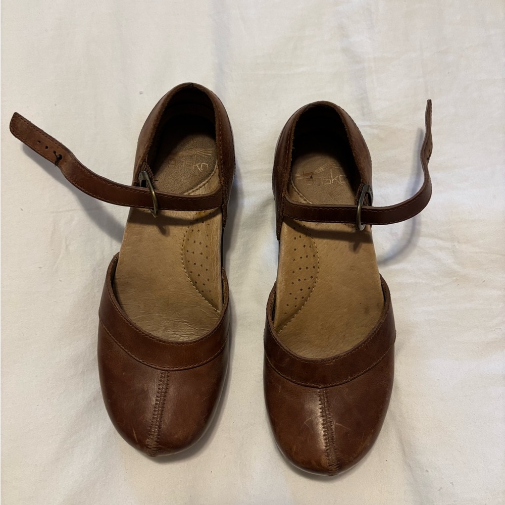 Women's Brown Leather Mary Jane Dansko’s